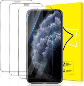 SZKŁO HARTOWANE DO APPLE IPHONE 11 PRO MAX SOLIDNE WYTRZYMAŁE 3 SZTUKI