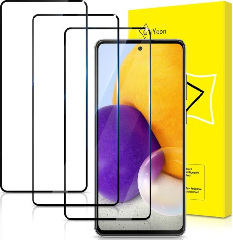 SZKŁO HARTOWANE DO SAMSUNG GALAXY A73 5G/A72 4G/5G WYTRZYMAŁE 3 SZTUKI