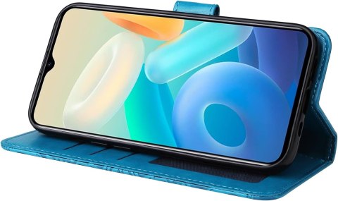 ZAMYKANE ETUI POKROWIEC DO OPPO 17 SOLIDNY CASE Z KLAPKĄ MANDALA TURKUSOWA