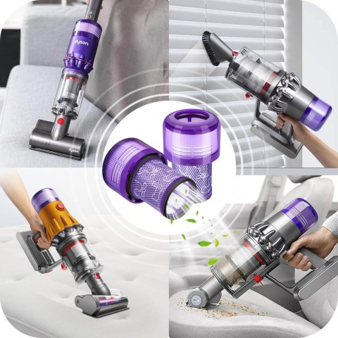 2xFILTR HEPA DO ODKURZACZA DYSON V12 Detect Slim Absolute Extra Total Clean