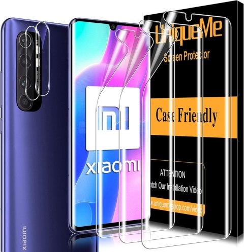 3x FOLIA OCHRONNA NA EKRAN XIAOMI MI NOTE 10 LITE +2x SZKŁO NA APARAT