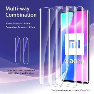 3x FOLIA OCHRONNA NA EKRAN XIAOMI MI NOTE 10 LITE +2x SZKŁO NA APARAT