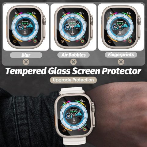 5x SZKŁO HARTOWANE DO APPLE WATCH ULTRA 49 mm WYSOKA OCHRONA EKRANU