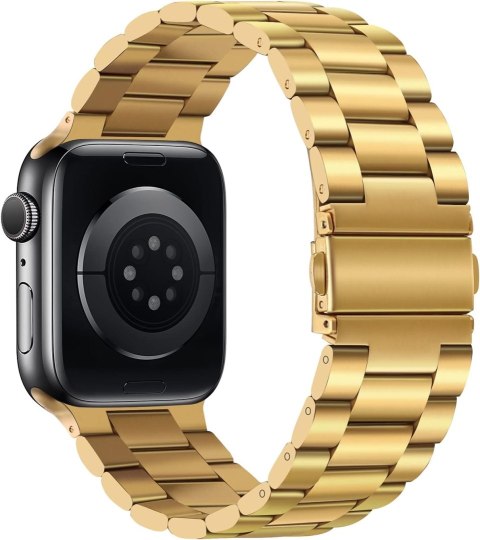 BRANSOLETA DO ZEGARKA ZŁOTA APPLE WATCH 44/45/49 9/8/7/6/5/4/3/2 ETUI