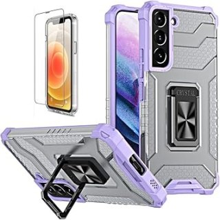 ETUI CASE DO SAMSUNG GALAXY A12 5G BEZBARWNE PLECKI FIOLETOWA RAMKA +RING