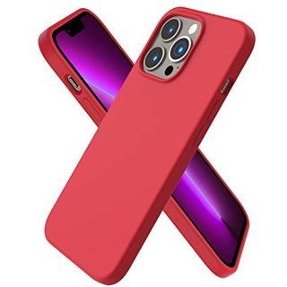 ETUI POKROWIEC APPLE IPHONE 13 PRO 6.1" CZERWONE SILIKONOWE SOLIDNE PLECKI