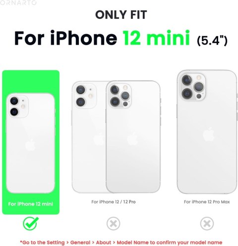 ETUI POKROWIEC DO APPLE IPHONE 12 MINI SILIKONOWE PLECKI GRANATOWE +SZKŁO