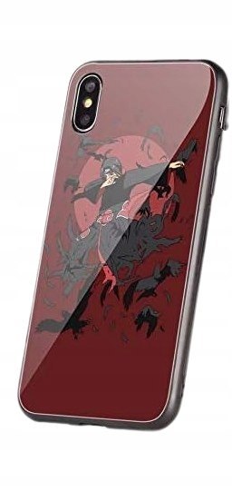 ETUI POKROWIEC DO APPLE IPHONE XS SOLIDNE CZERWONE PLECKI NARUTO