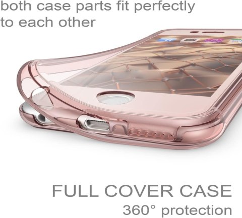 ETUI POKROWIEC DO APPLE IPHONE SE 2022 / SE 2020 / 8 /7 RÓŻOWA RAMKA BUMPER