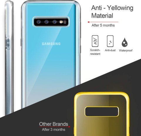 ETUI POKROWIEC DO SAMSUNG GALAXY S10+ SILIKONOWA BEZBARWNA RAMKA SM-G975