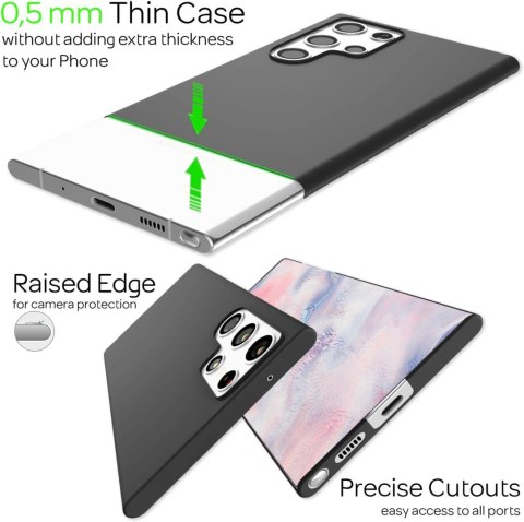 ETUI POKROWIEC DO SAMSUNG GALAXY S22 ULTRA CASE CZARNE SOLIDNE PLECKI