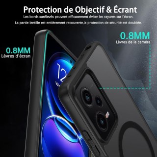 ETUI POKROWIEC XIAOMI REDMI NOTE 12 PRO PÓŁPRZEZROCZYSTE SILIKONOWE PLECKI