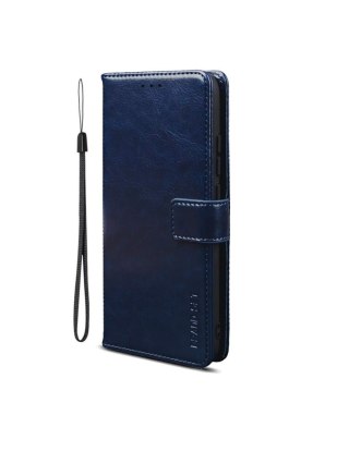 ETUI Z KLAPKĄ POCO M3 PRO/XIAOMI REDMI NOTE 10 5G CASE GRANATOWY ELEGANCKI