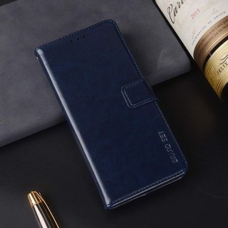 ETUI Z KLAPKĄ POCO M3 PRO/XIAOMI REDMI NOTE 10 5G CASE GRANATOWY ELEGANCKI