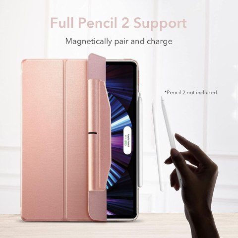 ETUI Z KLAPKĄ TABLET APPLE IPAD PRO 11' 3-GEN 2021 CASE RÓŻOWY ROSE GOLD