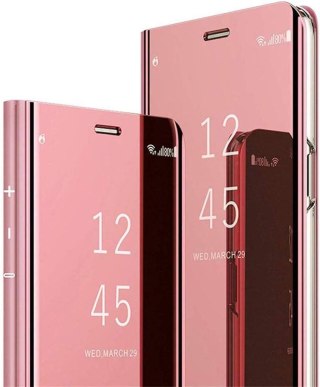 ETUI Z LUSTRZANĄ KLAPKĄ SAMSUNG GALAXY M31 6.40" CASE RÓŻOWY ROSE GOLD