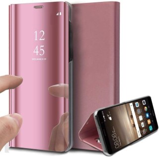 ETUI Z LUSTRZANĄ KLAPKĄ SAMSUNG GALAXY M31 6.40" CASE RÓŻOWY ROSE GOLD