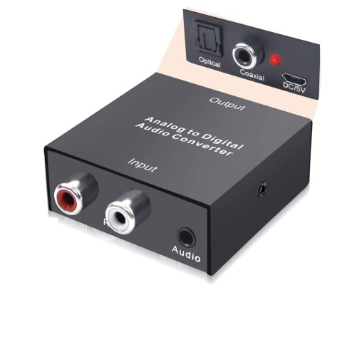 KONWERTER AUDIO ADAPTER SETERO DAC AUX R/L 2 RCA Cinch do SPDIF