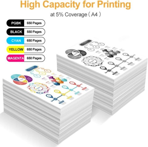 TUSZ 202XL DO DRUKARKI EPSON XP-6100 XP-6105 XP-6005 XP-6000 1xCMY PBK 2xBK