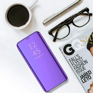 ZAMYKANE ETUI POKROWIEC SAMSUNG GALAXY M31S LUSTRZANY FIOLETOWY Z KLAPKĄ