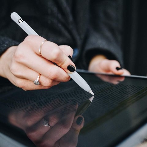 2x ETUI NA APPLE PENCIL 1-gen ANTYPOŚLIZGOWY SILIKON GRANAT JASNONIEBIESKI