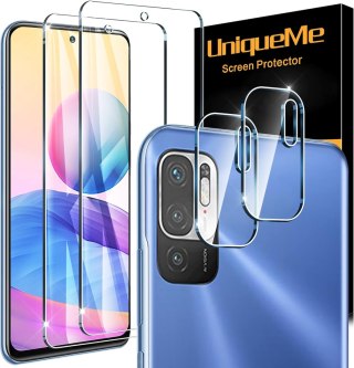 2x SZKŁO HARTOWANE XIAOMI REDMI NOTE 10 5G/ POCO M3 PRO +2x OSŁONA APARATU