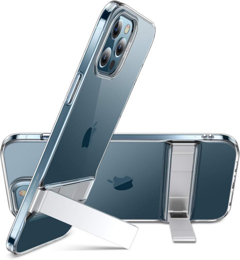 ETUI APPLE IPHONE 12 PRO MAX 6.7" PLECKI SILIKONOWE PRZEZROCZYSTE Z NÓŻKĄ