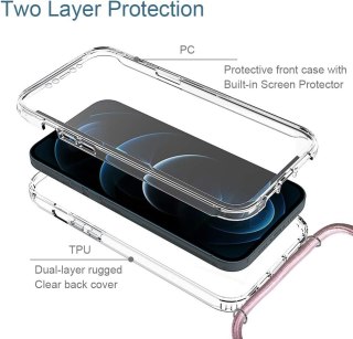 ETUI POKROWIEC APPLE IPHONE 12 PRO MAX 6.7" SOLIDNA RAMKA BUMPER BEZBARWNA