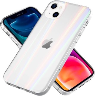 ETUI POKROWIEC APPLE IPHONE 13 CASE BEZBARWNE SOLIDNE HOLOGRAMOWE PLECKI