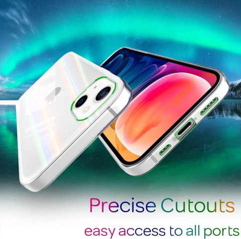 ETUI POKROWIEC APPLE IPHONE 13 CASE BEZBARWNE SOLIDNE HOLOGRAMOWE PLECKI