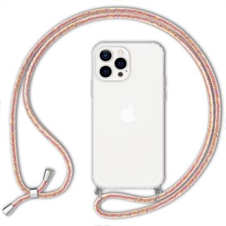 ETUI POKROWIEC DO APPLE IPHONE 13 PRO BEZBARWNE SOLIDNE PLECKI +SMYCZ