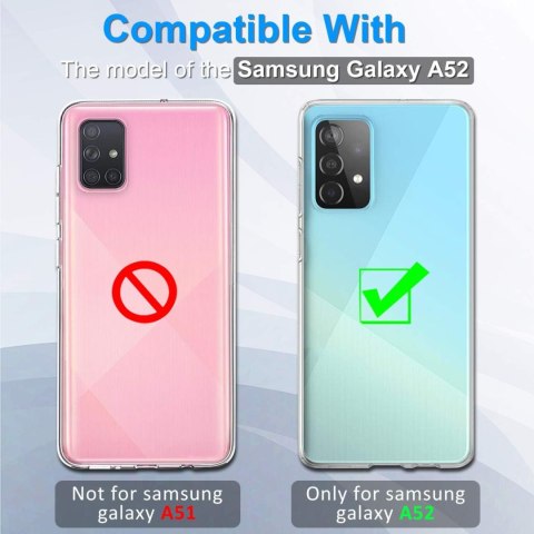 ETUI SAMSUNG GALAXY A52 5G CASE SILIKONOWY ELASTYCZNY ZIELONY GEOMETRYCZNY