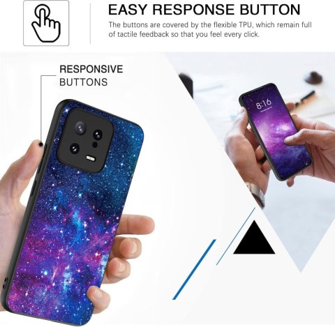 ETUI SILIKONOWE DO XIAOMI 13 6.36" KOSMOS GALAXY ŚWIECĄCE W CIEMNOŚCI