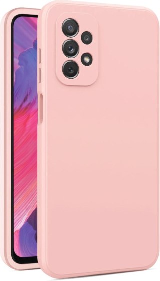 ETUI SILIKONOWE DO SAMSUNG GALAXY A53 5G CASE RÓŻOWY MATOWY ULTRA LEKKI