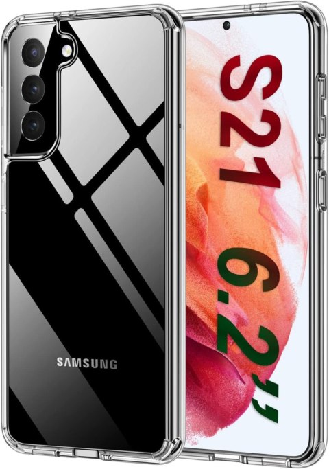 ETUI SILIKONOWE DO SAMSUNG GALAXY S21 CASE BEZBARWNY WZMOCNIONY WYTRZYMAŁY