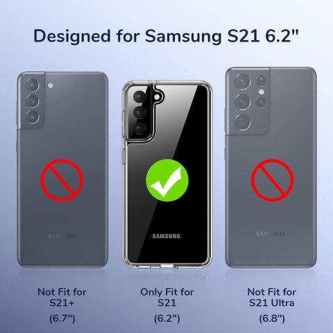 ETUI SILIKONOWE DO SAMSUNG GALAXY S21 CASE BEZBARWNY WZMOCNIONY WYTRZYMAŁY