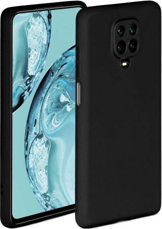 ETUI SILIKONOWE XIAOMI REDMI NOTE 9 PRO CZARNE Z OCHRONĄ OBIEKTYWÓW