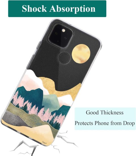 ETUI TRANSPARENTNE GOOGLE PIXEL 5A 5G 6.34" CASE Z GÓRAMI SIERRA NEVADA