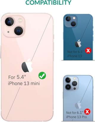 ETUI Z KLAPKĄ APPLE IPHONE 13 MINI 5.40" BRĄZOWE Z EKOSKÓRY ELEGANCKIE