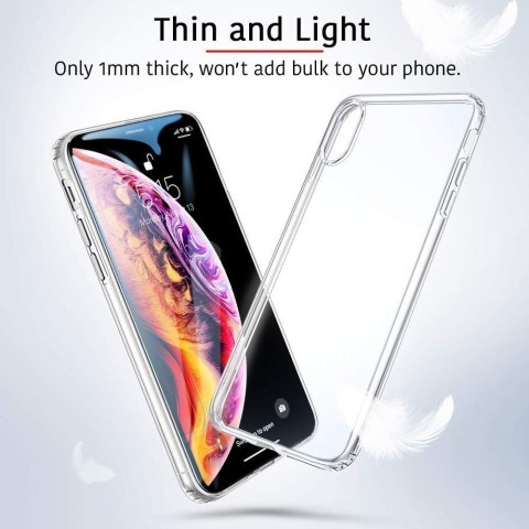 PLECKI ETUI DO APPLE IPHONE XS/IPHONE X CASE SILIKONOWY PRZEZROCZYSTY