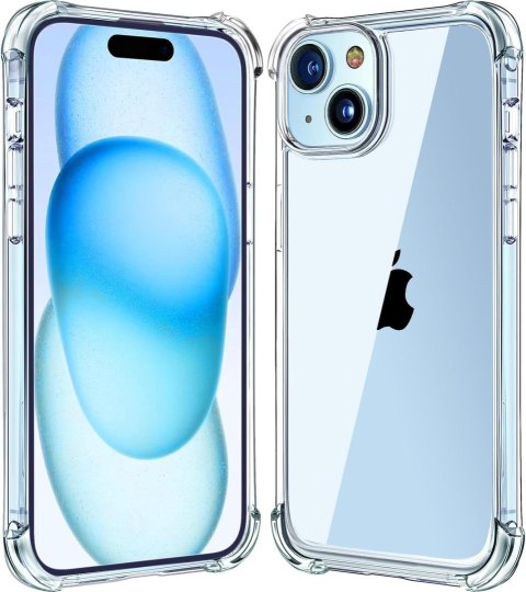 ETUI APPLE IPHONE 14 PLUS PLECKI PRZEZROCZYSTE WZMOCNIONE SILIKONOWE