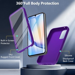 ETUI BUMPER SAMSUNG GALAXY A34 CASE FIOLETOWY OCHRONA 360° SM-A346B