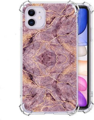 ETUI POKROWIEC DO APPLE IPHONE 11 6.1" CASE SILIKONOWE PLECKI MARMUREK