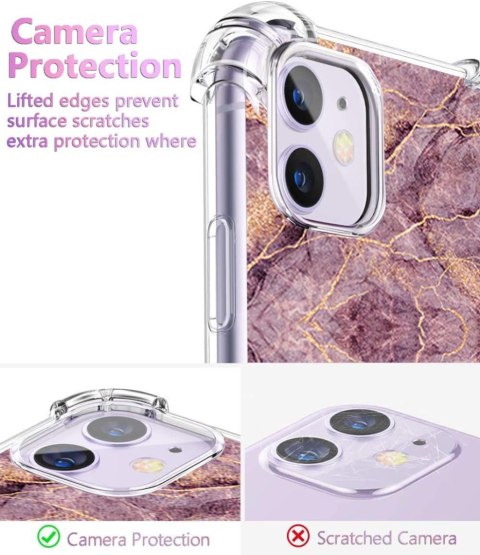 ETUI POKROWIEC DO APPLE IPHONE 11 6.1" CASE SILIKONOWE PLECKI MARMUREK