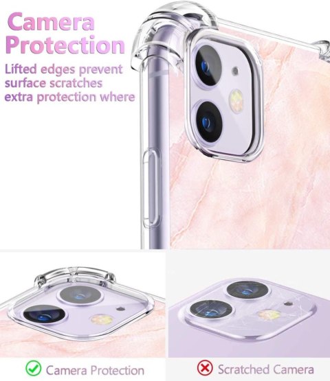 ETUI POKROWIEC DO APPLE IPHONE 11 6.1"CASE RÓŻOWE SILIKONOWE PLECKI