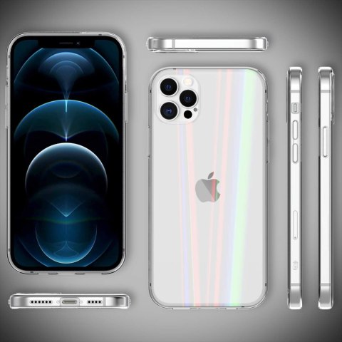 ETUI POKROWIEC DO APPLE IPHONE 12 PRO MAX 6.7" CASE HOLOGRAMOWE PLECKI