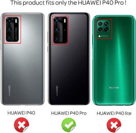 ETUI POKROWIEC DO HUAWEI P40 PRO SILIKONOWY BEZBARWNY ZAMYKANY CASE BUMPER