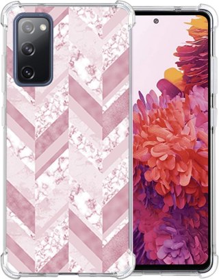 ETUI POKROWIEC DO SAMSUNG GALAXY S20 FE CASE SILIKONOWY RÓŻOWE PLECKI