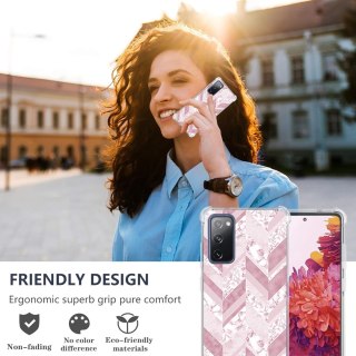 ETUI POKROWIEC DO SAMSUNG GALAXY S20 FE CASE SILIKONOWY RÓŻOWE PLECKI