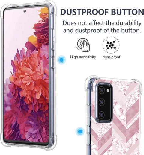 ETUI POKROWIEC DO SAMSUNG GALAXY S20 FE CASE SILIKONOWY RÓŻOWE PLECKI